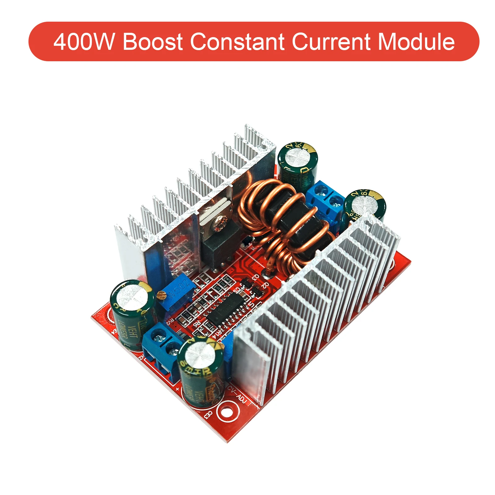 DC 400W 15A Step-up Boost Converter Constant Current Power Supply LED Driver 8.5-50V to 10-60V Voltage Step Up Module