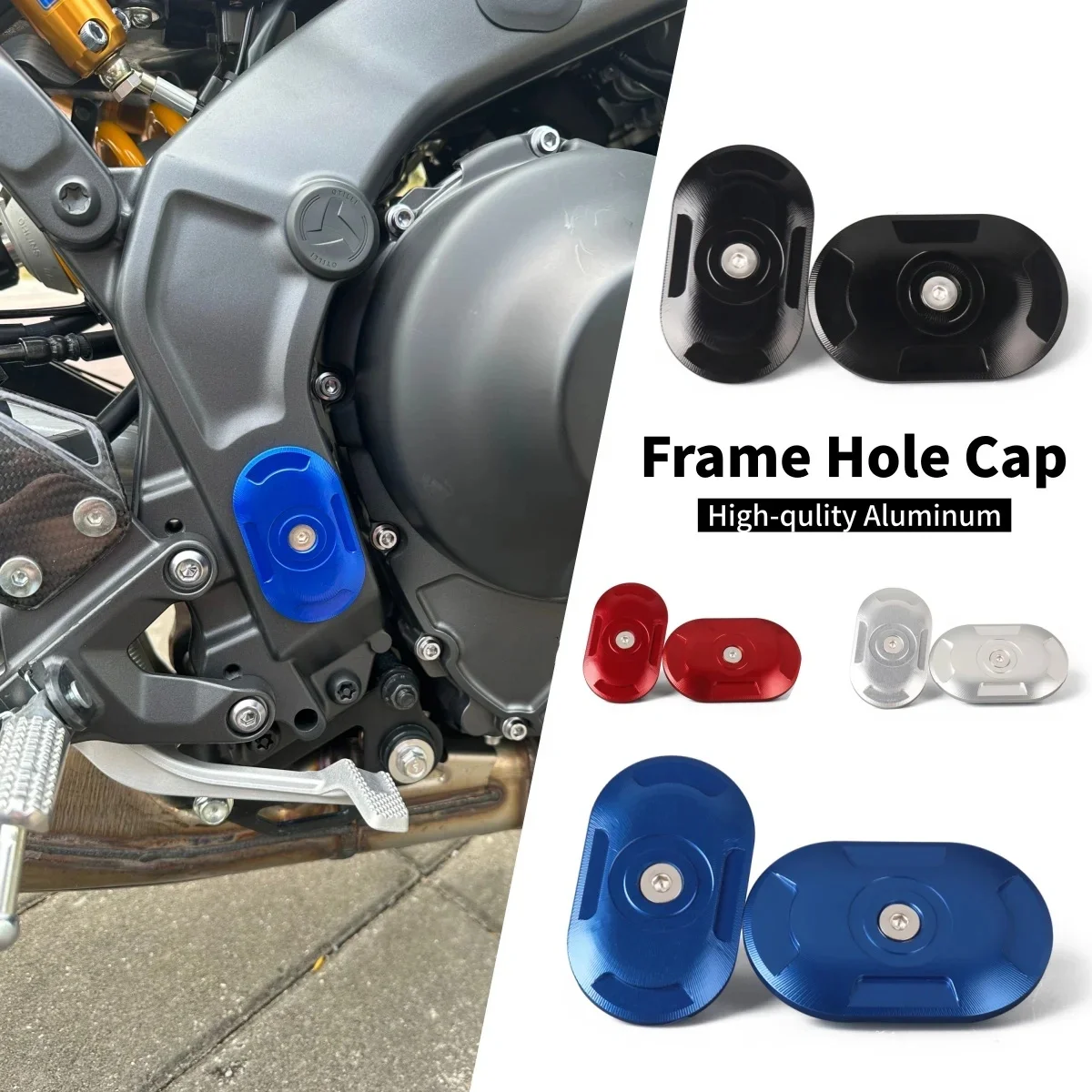 

For YAMAHA MT 09 SP MT-09 Tracer 9 TRACER9 GT XSR900 XSR 900 UP Motorcycle Frame Hole Caps Aluminum Decorative Frame Cover Plug