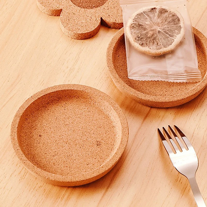 1PC Non-slip Cork Coasters Heat Resistant Wooden Cup Mat Anti-hot Heat Pad Placemats Mug Holder Tea Coasters Tableware Decor
