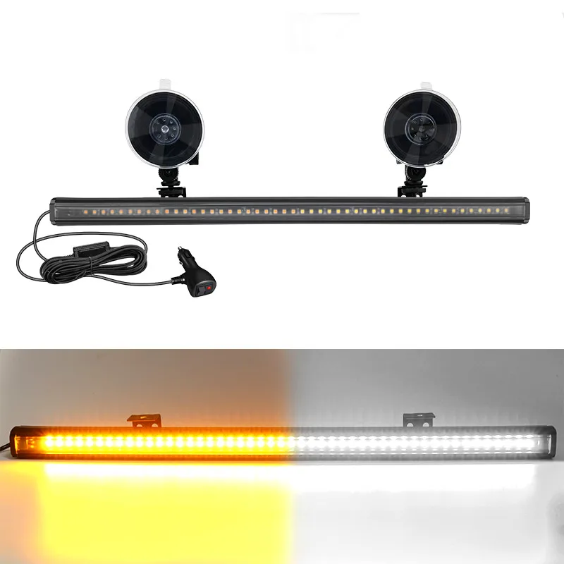 

Car LED Emergency Strobe Light Bar Flash Patterns Traffic Warning Hazard Auto Flash Parking Signal Windshield Waterproof 12V 24V