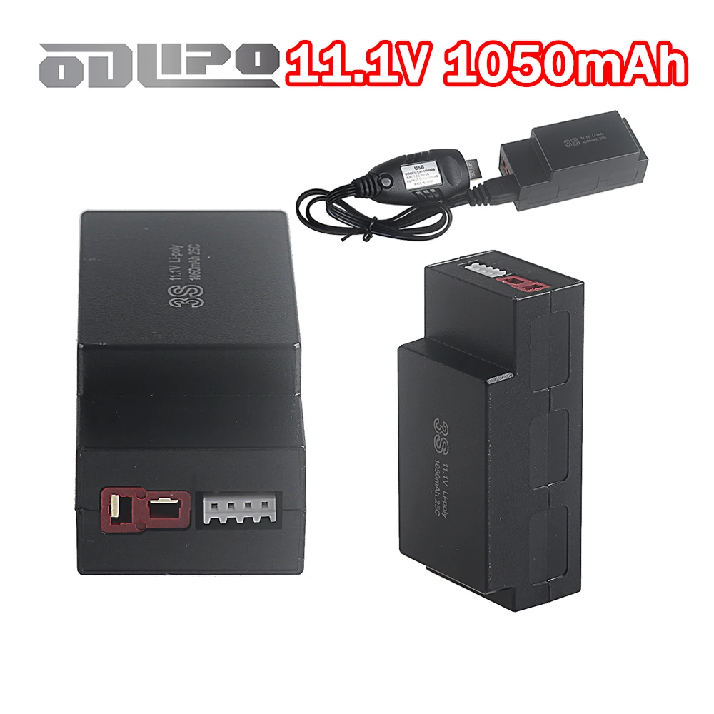 3S Lipo 1050mAh 11,1V Akku für MJX Hyper Go H16E H16H 1/16 Hochgeschwindigkeits-R/C-Spielzeugauto Ferngesteuerter Offroad-Truck Ersatzteile