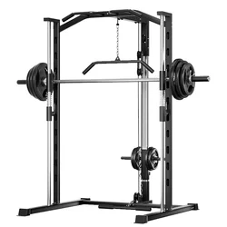 Commercial Gym Equipment Multifunctional Power Rack Adjustable Weights Bench Integrated Trainer