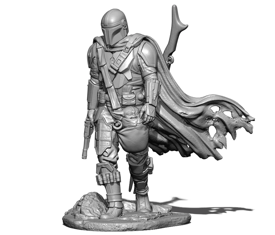 1/24 75mm 1/18 100mm Resin Model  space Bounty Hunter3D Printing Figure Unpaint No Color RW-061