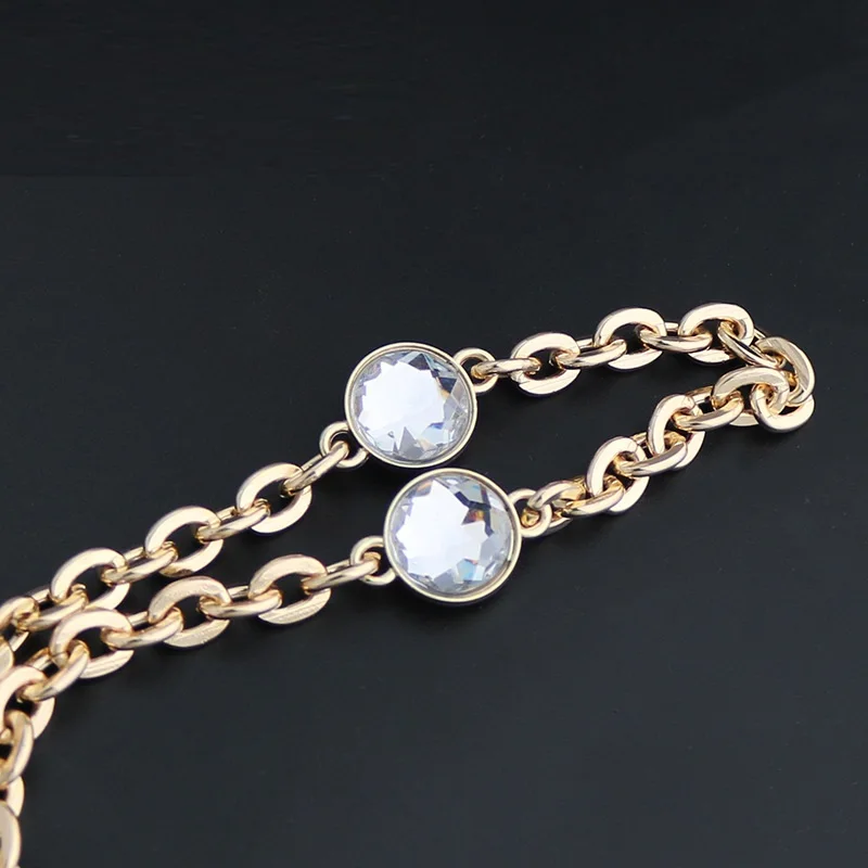 120cm Bag Chain Replacement Shoulder Messenger Bag Strap Handles for handbag Inlaid Diamond Decoration Bag Accessories