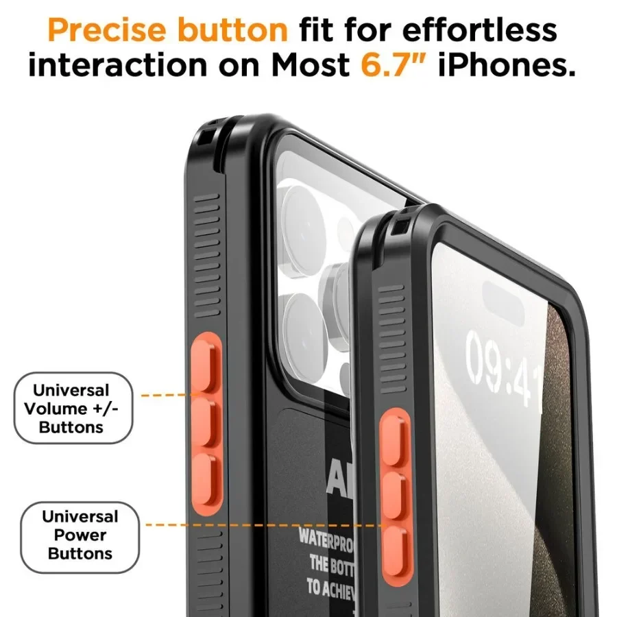 YpmProfessional غاطسة IP68 مقاوم للماء حماية جراب هاتف آيفون 16 15 14 Plus 13 12promax غطاء غوص تحت الماء الحقيبة #3