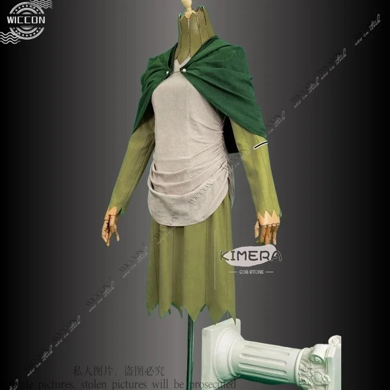 

asdh8@Anime Delicious in Dungeon Mithrun Cosplay Costume Wig Uniform Cloak Captain Mithrun Halloween Party Women Men Props Keren