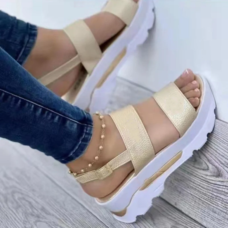 Summer Women Sandals Shoes Elegant Ladies Shoes Breathable Shoes Woman Wedge Sandals Woman Party Female Footwear Sandal Women