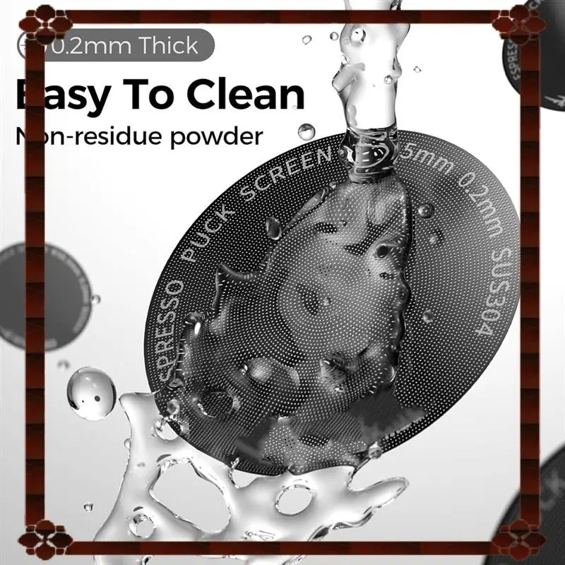 24-часовая доставка, шайба для эспрессо, 58 мм, 0,2 мм, ультратонкий экран для корзины портафильтра, сетка для шайбы для эспрессо