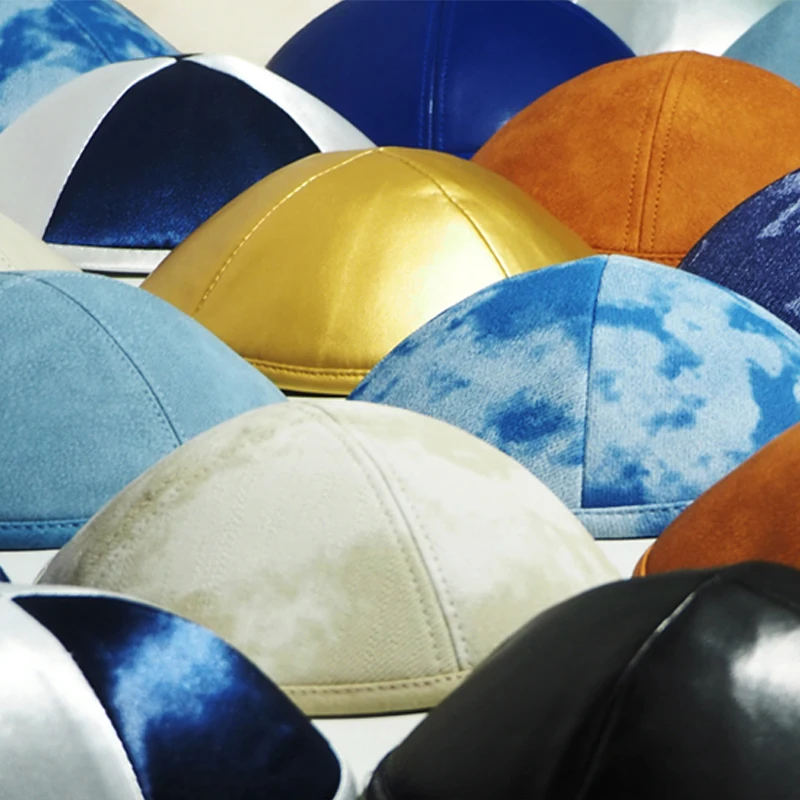 Individuell bedruckte Leinenkippa - usage example