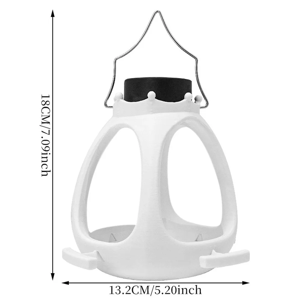 For Garden Garden Lantern Solar Bird Feeder White Solar Bird Feeder Dual Functionality Lantern Waterproof Material