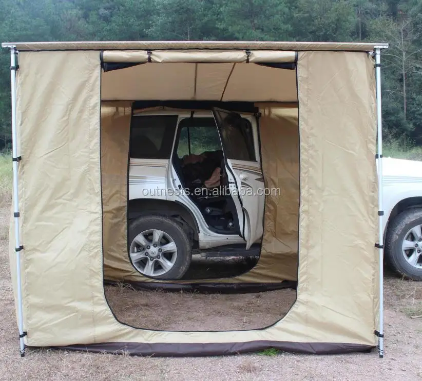 التخييم في الهواء الطلق الطرق الوعرة الخصوصية الجانب Ensuite المظلة سيارة Tente مركبة شنت حمل تغيير خيمة دش الغرفة