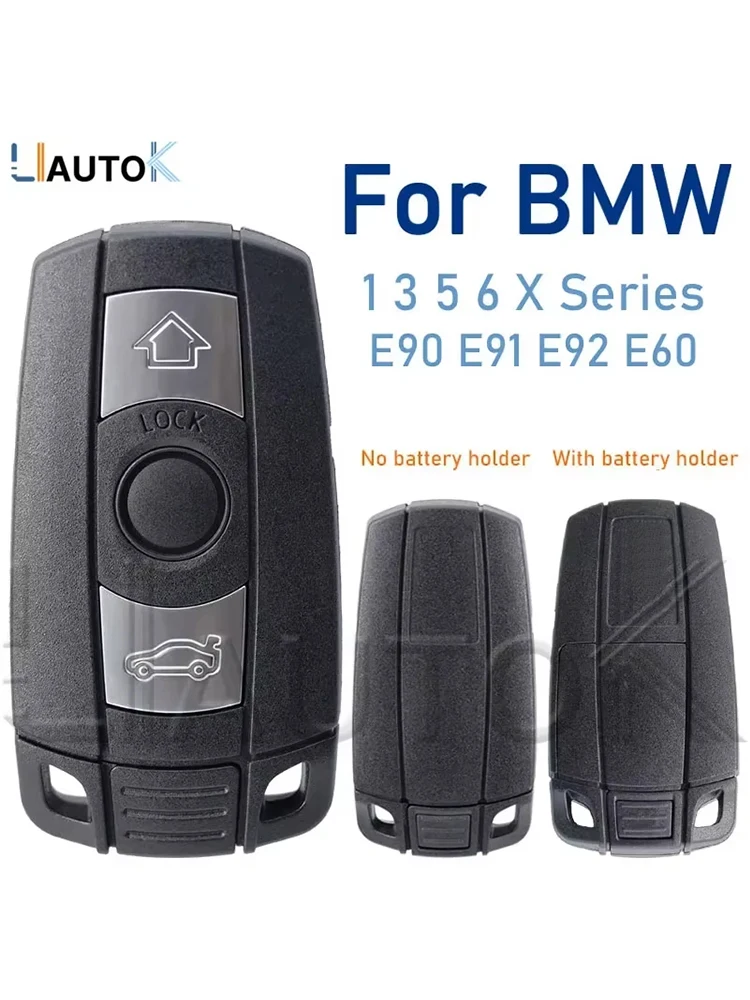 Coque de remplacement pour clé télécommande de voiture, pour BMW série 1 3 5 6 X, pour clé intelligente, lame Fob E90 E91 E92 E60
