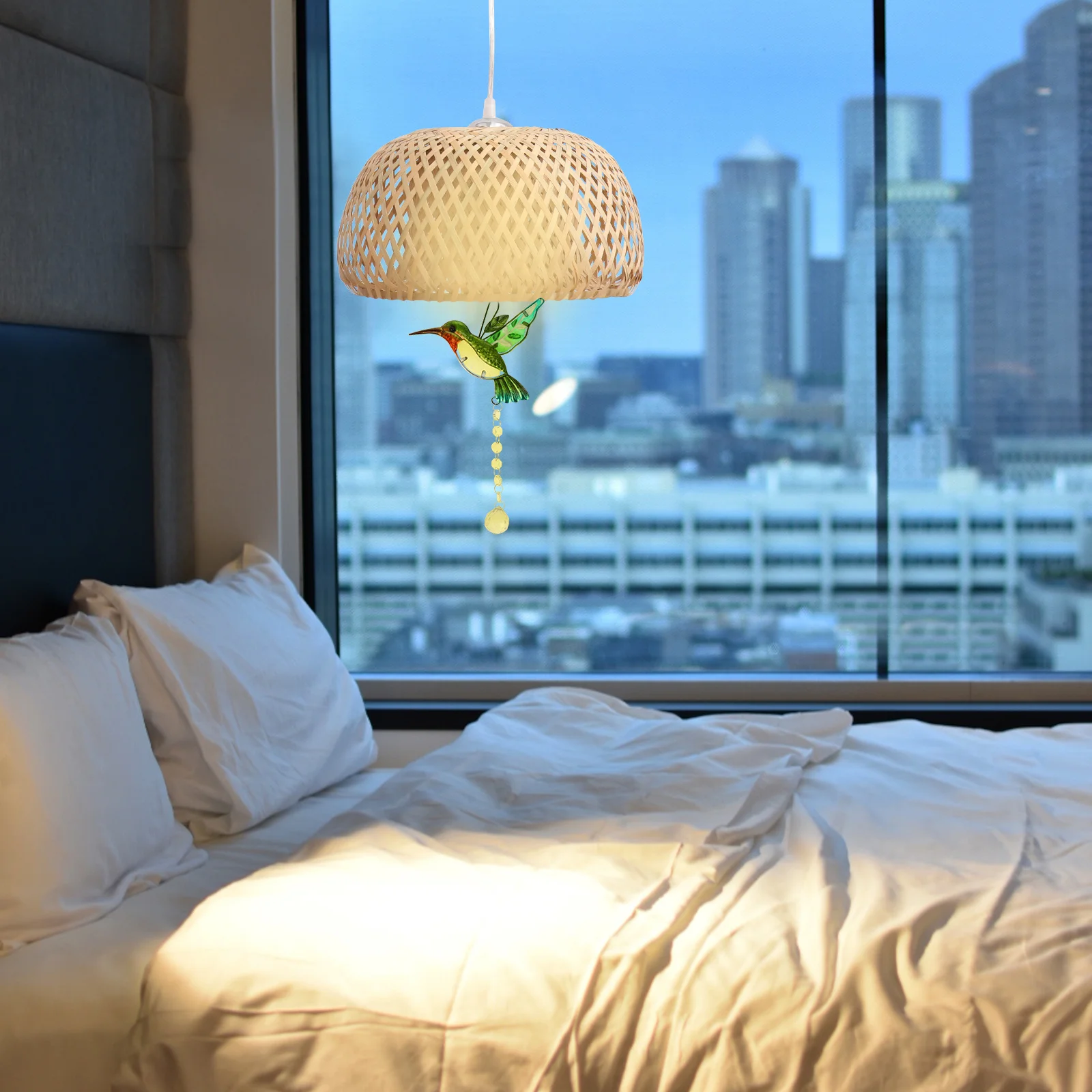 

Bird Crystal Suncatcher Hanging Ornament High Quality Sparkling Crystal Ball Home Party Decoration Beautiful Light Reflection