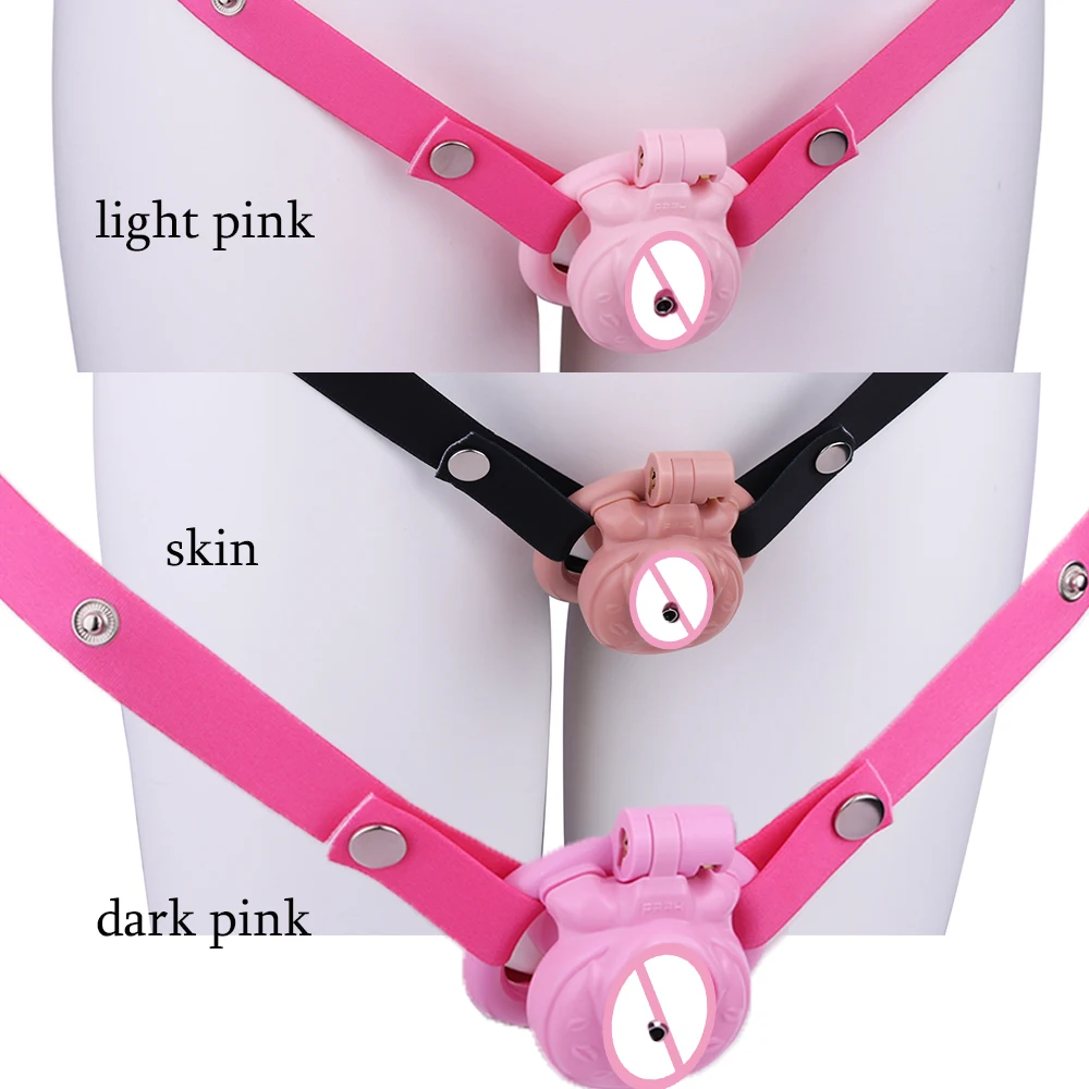 FRKO Inverted Sissy Chastity Cage With 4 Size Penis Ring Clitoral Labia Lockcock Cages Bondage Belt SM Abstainer Toy Men 정조대 - view 2