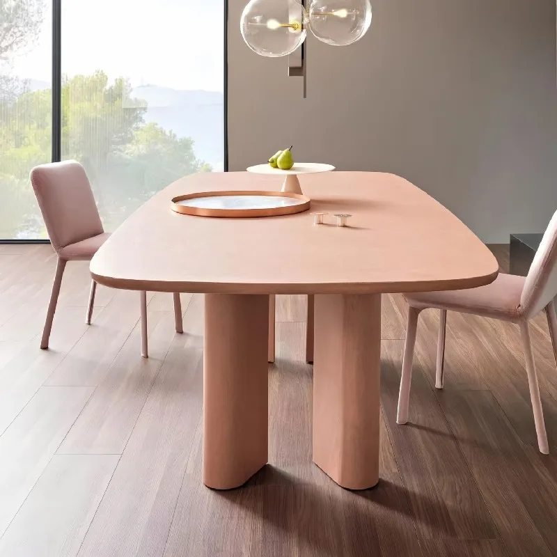 Minimalist solid wood dining table creative home negotiation table art workbench personalized desk