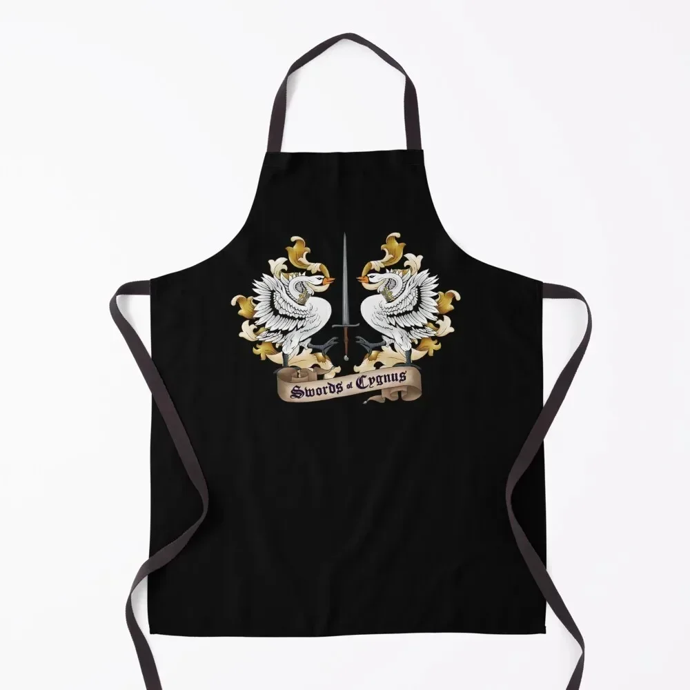 

The Regal Swan Apron esthetician Useful Things For Kitchen home women Sexy Apron