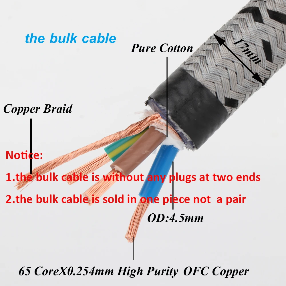 JP Krell CRYO-156 Audiophile Stromkabel High 12AWG 5N OFC Kabel EU Schuko US Audio CD Verstärker AMP PowerCord High Definition AC