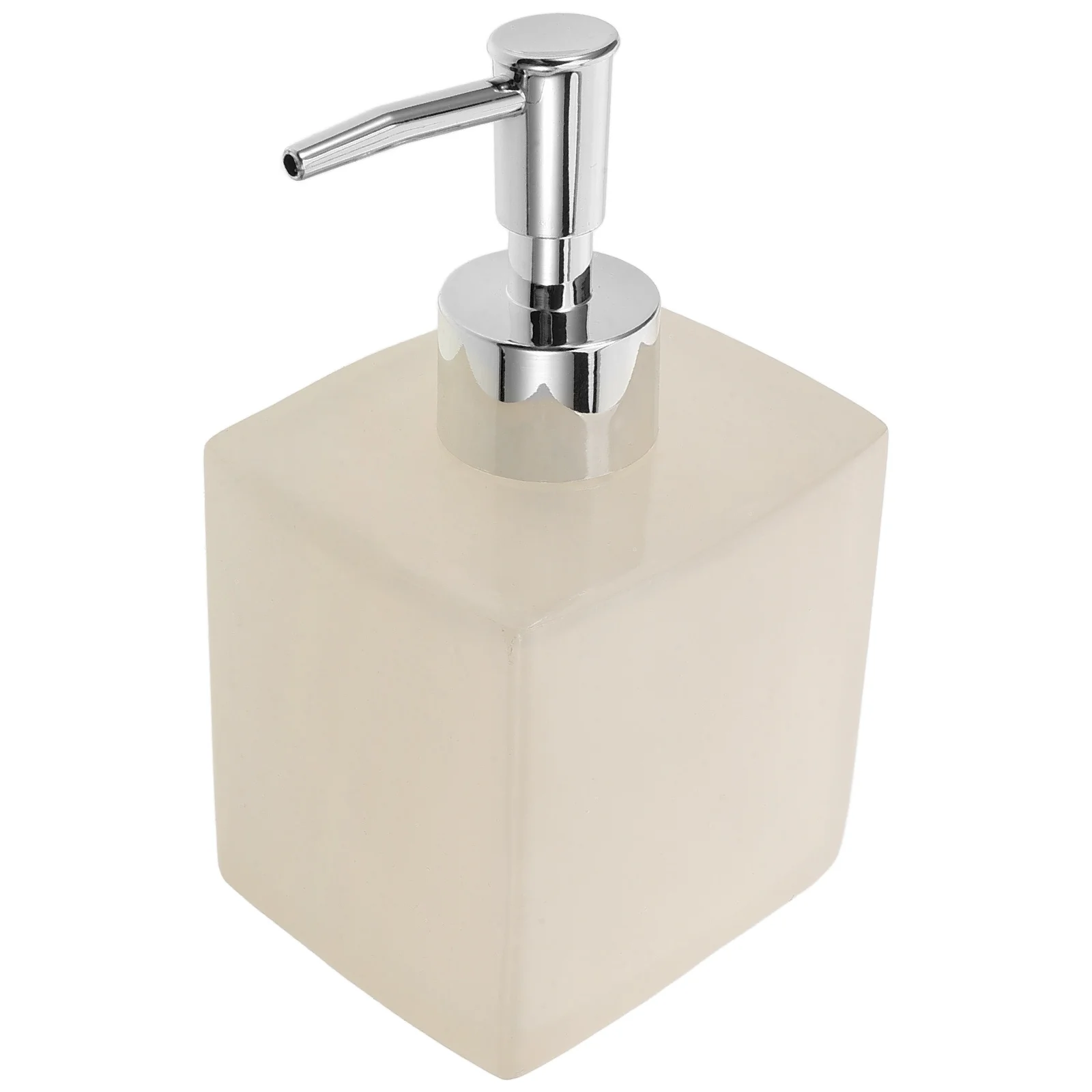 

Resin Dispenser Pump Bottle Set Milk White Empty Shower Gel Soap Container Modern Bathroom Accessories Travel Size
