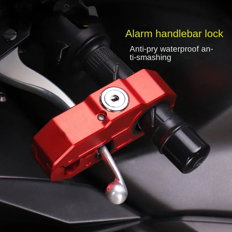 

Motorcycle Handlebar Lock Alarm Oil Door Lock Motorcycle Handle Security Lock Electric Car Horns Brake