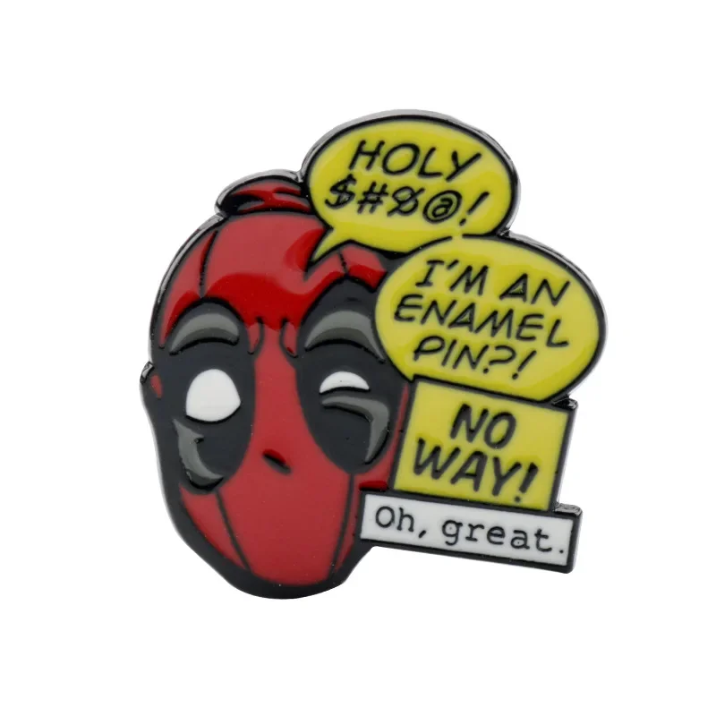 Deadpool Marvel Deadpool & Wolverine Anime Metal Brooch Badge Pin Peripheral Decoration Accessories Clothing Children Toys Gifts