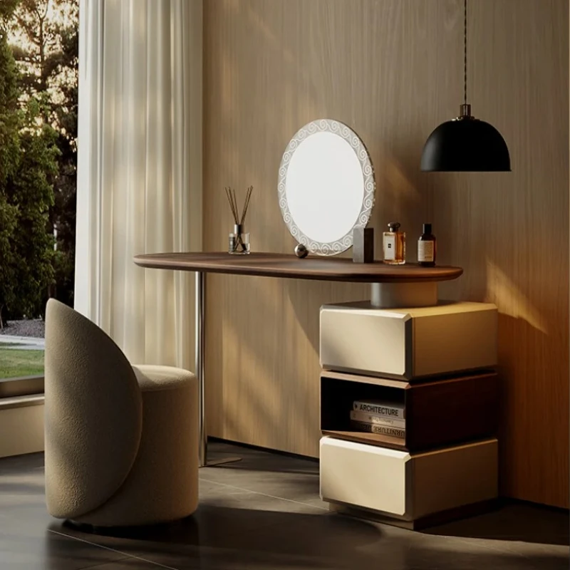 

Design Makeup Dressing Table Organizer Vanity Nordic Luxury Dressing Table Aesthetic Storage Comoda Mueble Italian Furniture