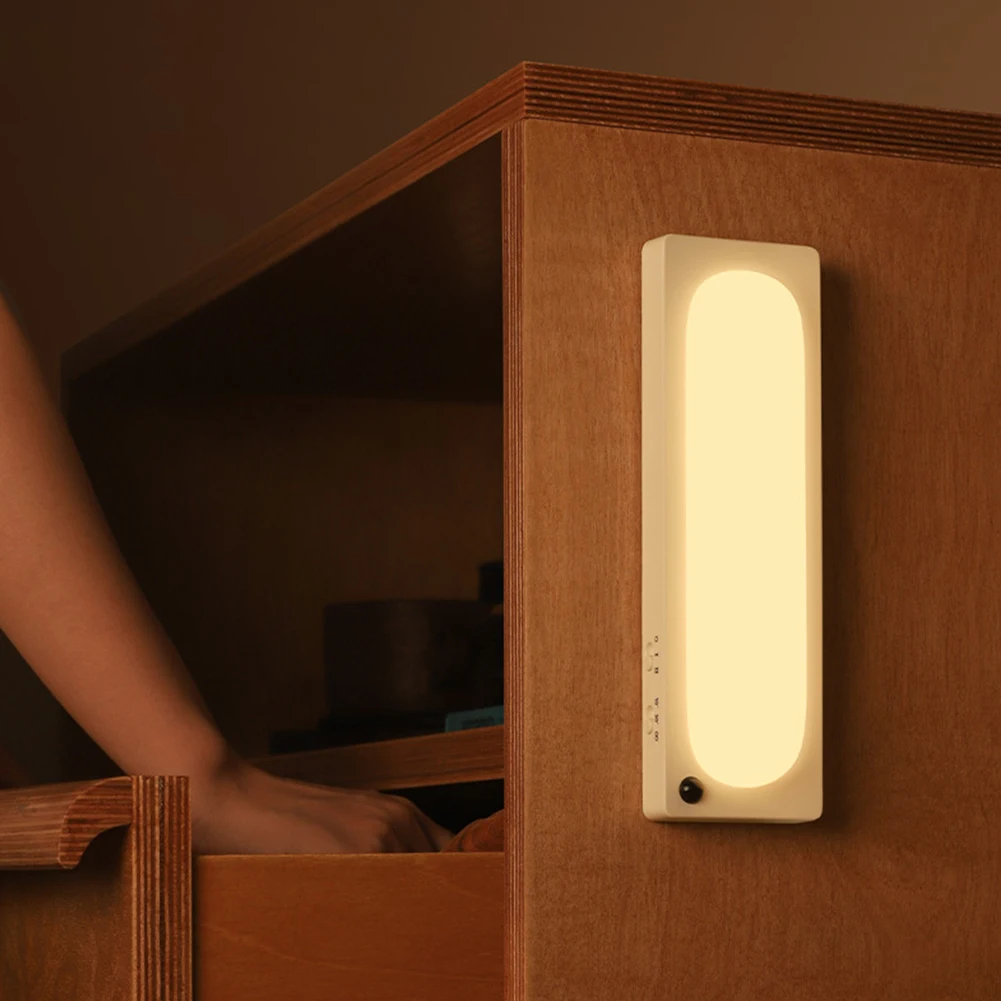 Lampu Sensor infra merah magnetik, lampu Sensor gerakan 2700K Sensor pintar nirkabel untuk lorong tempat tidur balita tangga