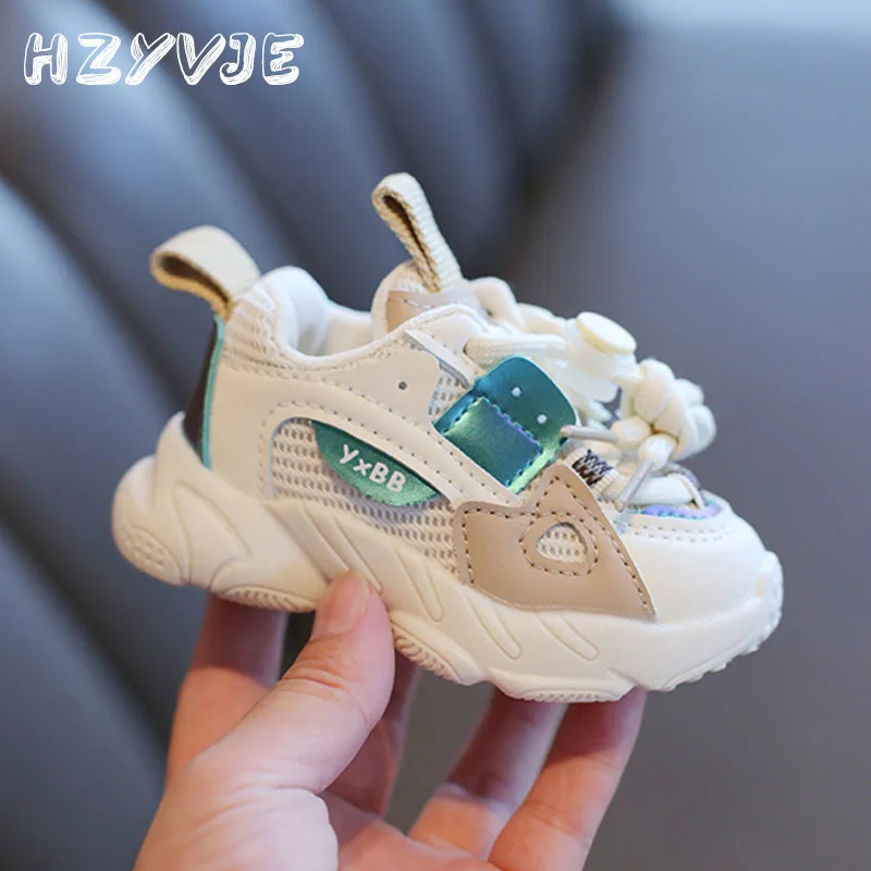 Spring and Autumn Kids Sneakers 0-1-2-3 Year Old Infant and Toddler Baby Boys Girls Anti Slip Sports Shoes Learning Walking Shoe