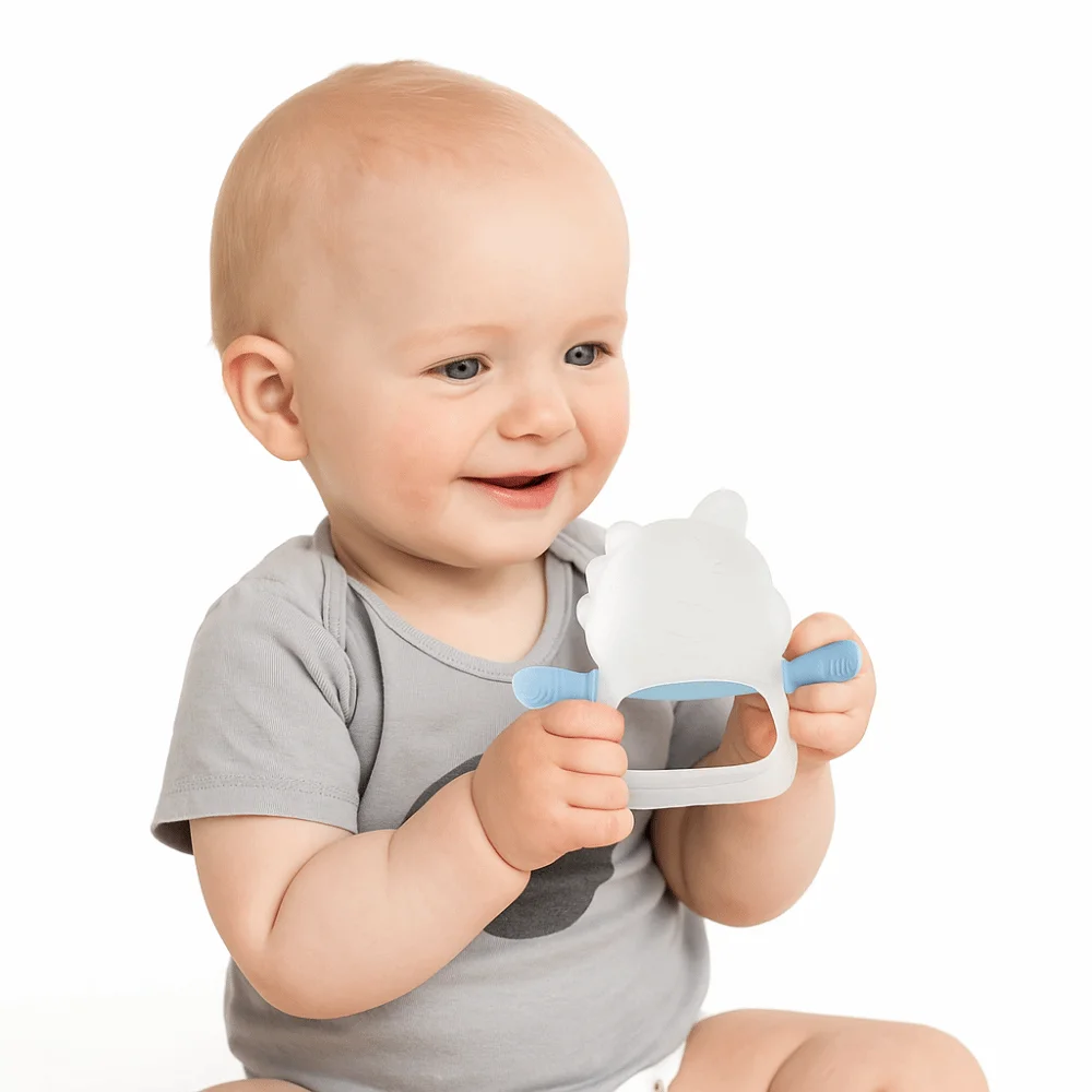 

Набор из 3 мягких силиконовых прорезывателей-динозавров для младенцев: удобные, не падающие, для комфортного прорезывания зубов и успокоения десен новорожденных