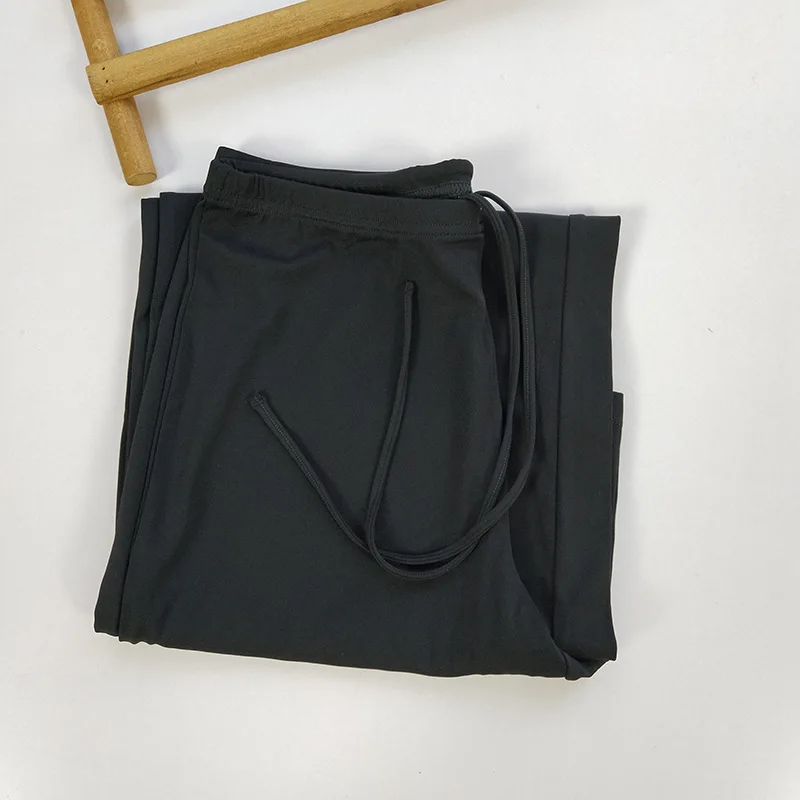 Women's Buttery Soft Wide Leg Yoga Pants - Elastic Waist, Cooling Breathable, Natural Drape Straight Leg Workout Pants