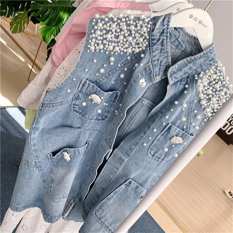 Spring Autumn New Retro Denim Vest Jacket Women Fashion Sleeveless Temperament Waistcoat Cowboy Coat Female Casual Lady Top