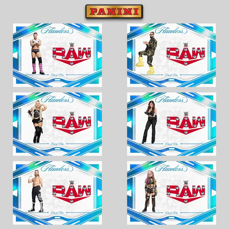 

Panini Diy Homemade 2024 Flawless Raw Logo Gems Cm Punk Scarlett Kairi Sane WWE Star Trading Cards Birthday Gift Collection