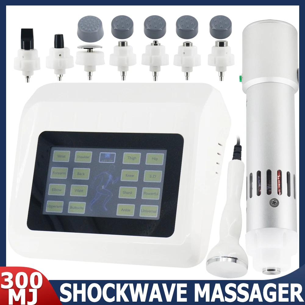 

Professional Shock Wave Ultrasonic Physical Therapy Machine For ED Treatment Relief Tendon Pain 300MJ Shockwave Massager Newest