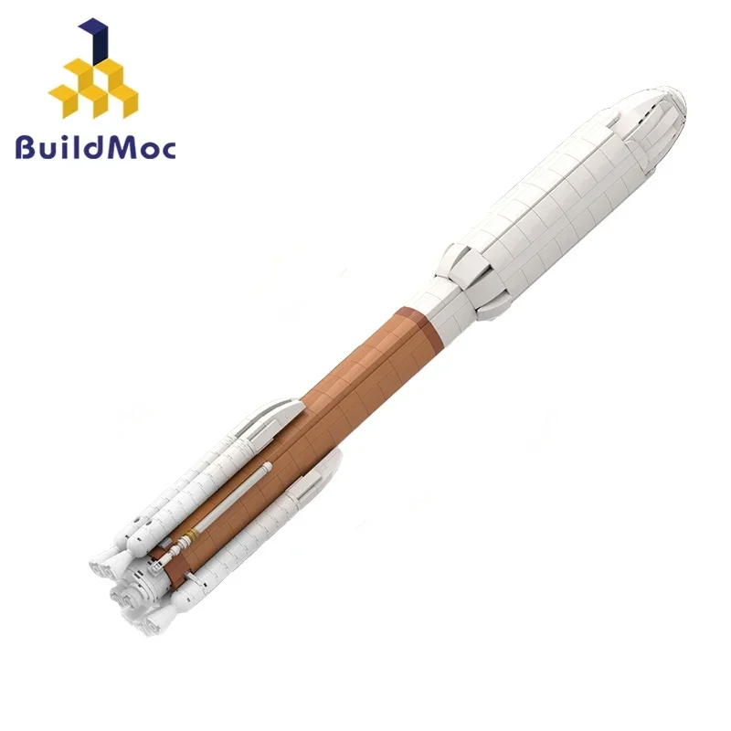 

BuildMoc Ultimate Atlas V Saturn V Scale Набор строительных блоков ракета Дельта IV тяжелый Марс разведочный автомобиль детские подарки игрушки