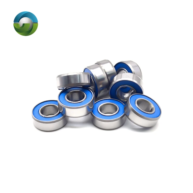 10PCS 5x8x2.5mm MR85RS High Quality MR Series Miniature Ball Bearings ABEC-7 5 8 2.5 Blue Seals Model Bearing