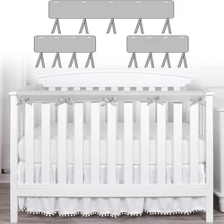 3Pcs/set Baby Crib Rail Cover Anti Collision Bed Edge Protectors Crib Edge Cover Bed Guardrail Protector Cover