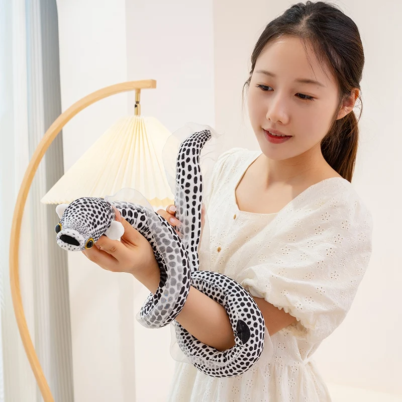 125cm Simulation Long Strip Sea Animal Moray Eel Plush Doll Sea Eel Fish Snake Plush Toy Home Decoration Gift For Children