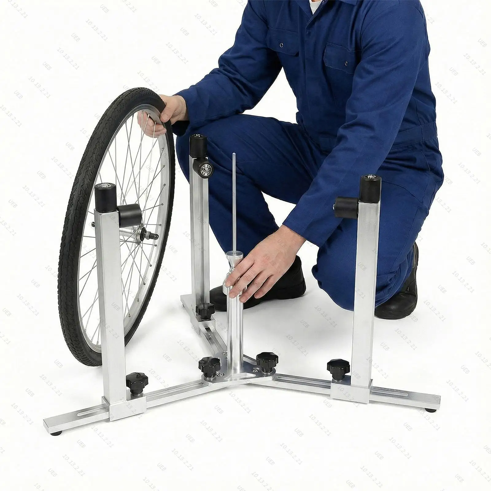 

Bike Wheel Truing Stand Rotating Design Foldable Professional Repair Tool for Biking Wheels Trimming Enthusiasts