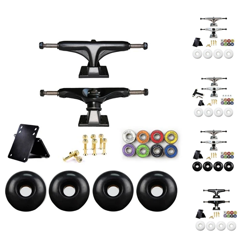 

Top!-5Inch Skateboard Trucks Combo Set Aluminum Alloy Professional Bridge Skate Board Bracket