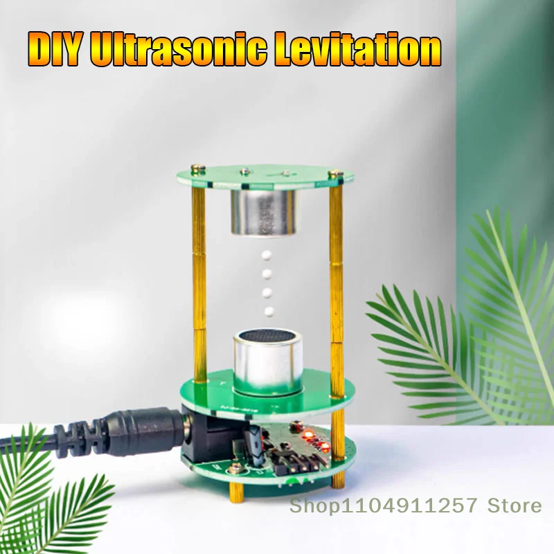 

DIY Ultrasonic Levitation Kit Floating Standing Wave Controller DIY Soldering Electronic Components Kit Acoustic Suspension 12V