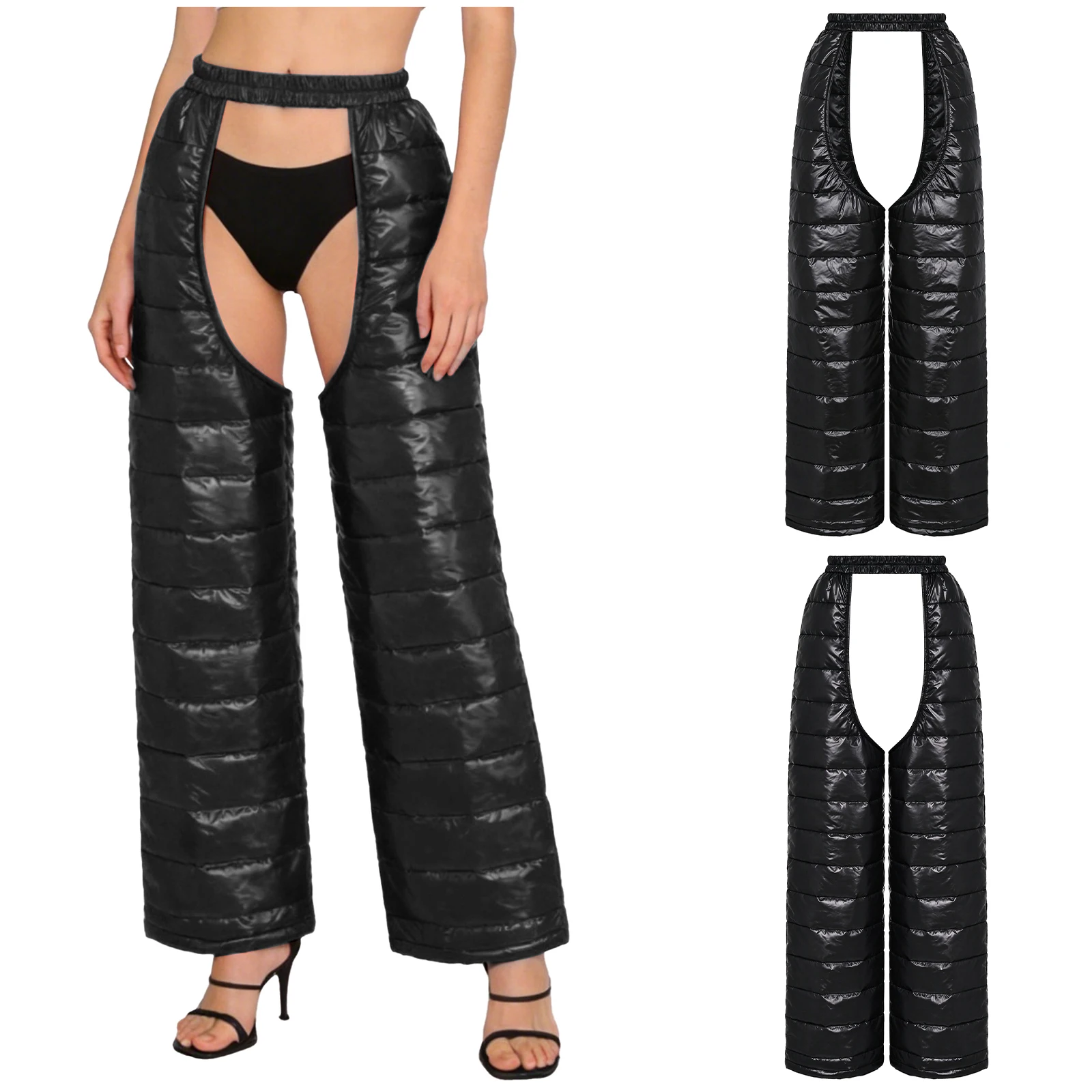 Men Quilted Puffer Padded Jumpsuit Waterproof Leak-proof Diaper Cover Sleeveless Leotard Boxing Special Needs Adaptive Clothing