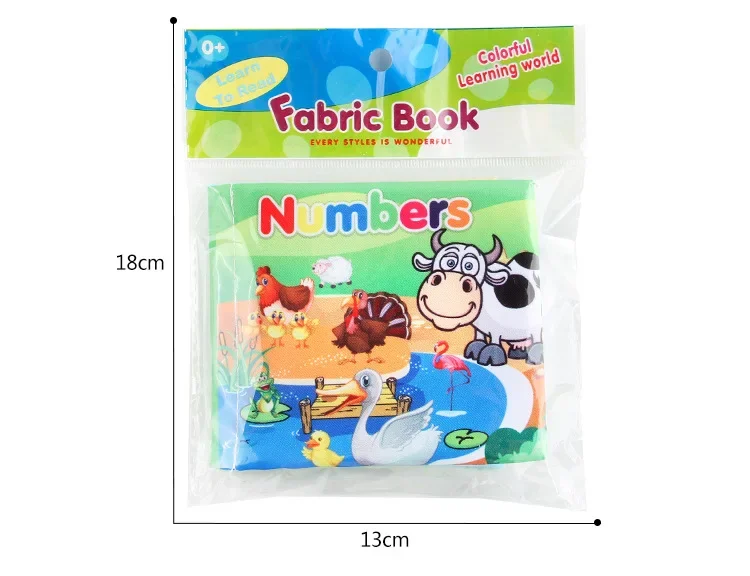 Infant Cloth Book Cloth Books Soft Early Educational Learning Cognize Reading Book Sensory Toy for for Kids Baby Toddler Gift