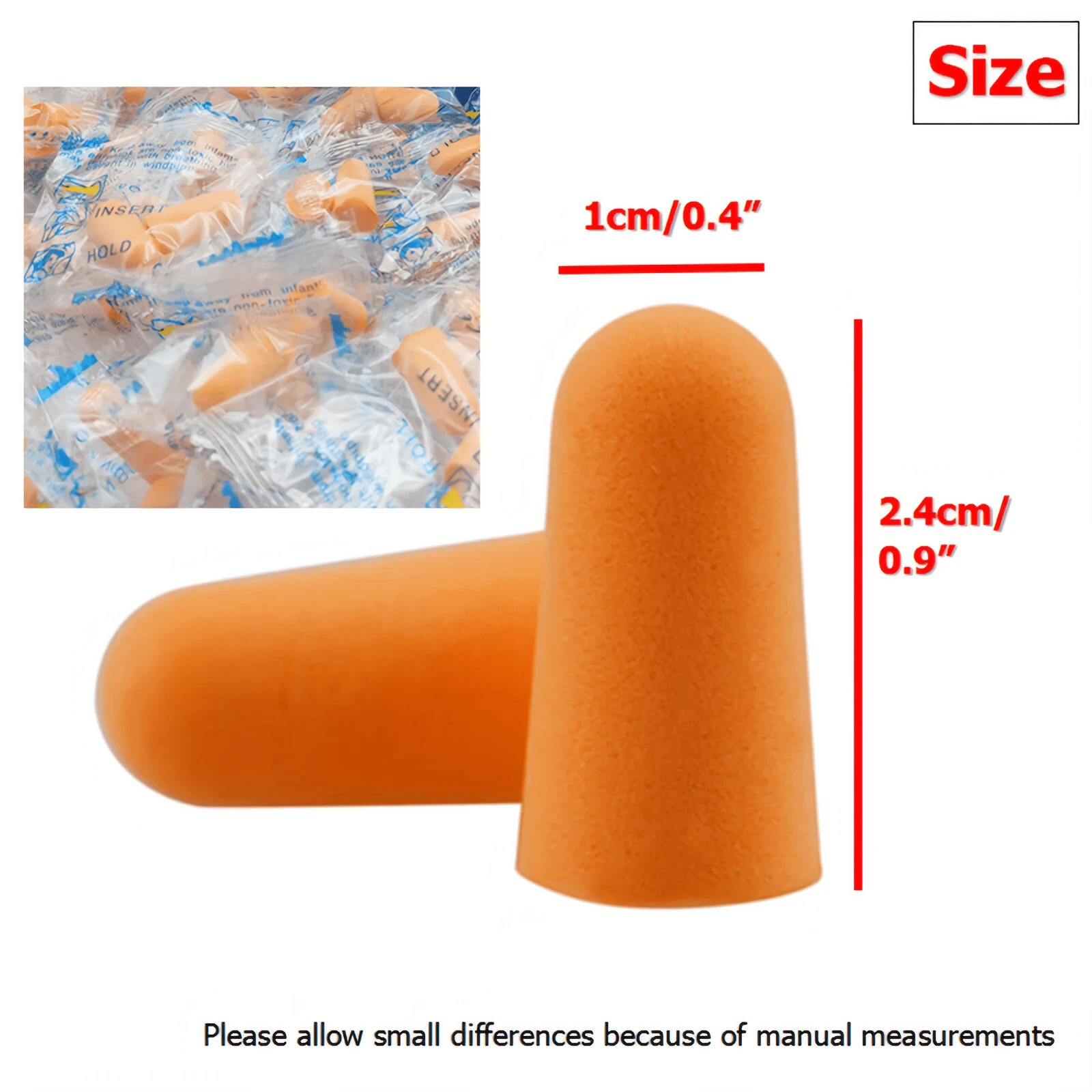 5/10Pairs Anti Noise Earplugs Work Study Sleep Travel Aircraft Noise Reduction Soft Foam Earplugs Separately Packaged