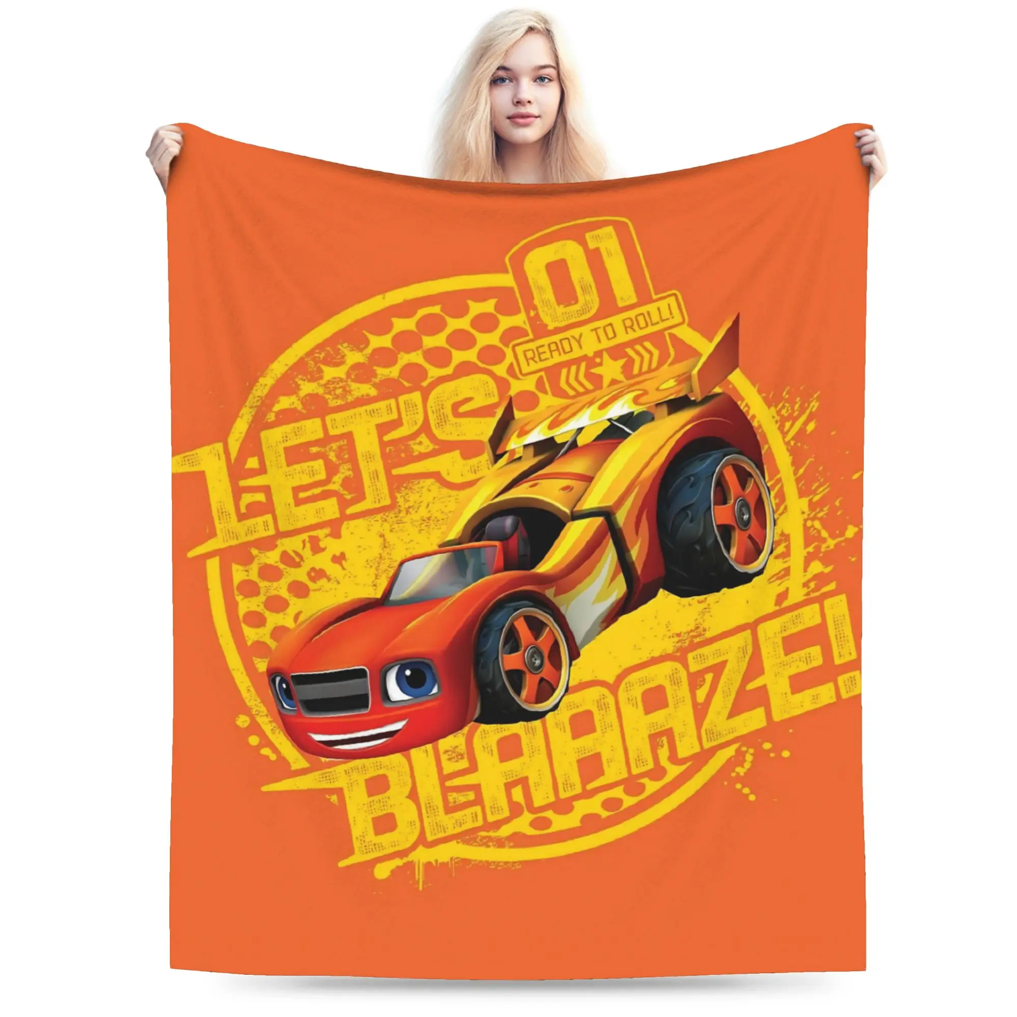 Blaze and the Monster Machines Blanket Cozy Soft  Throw Blankets for Couch 50x60 Inch Multiple Sizes Bedspread
