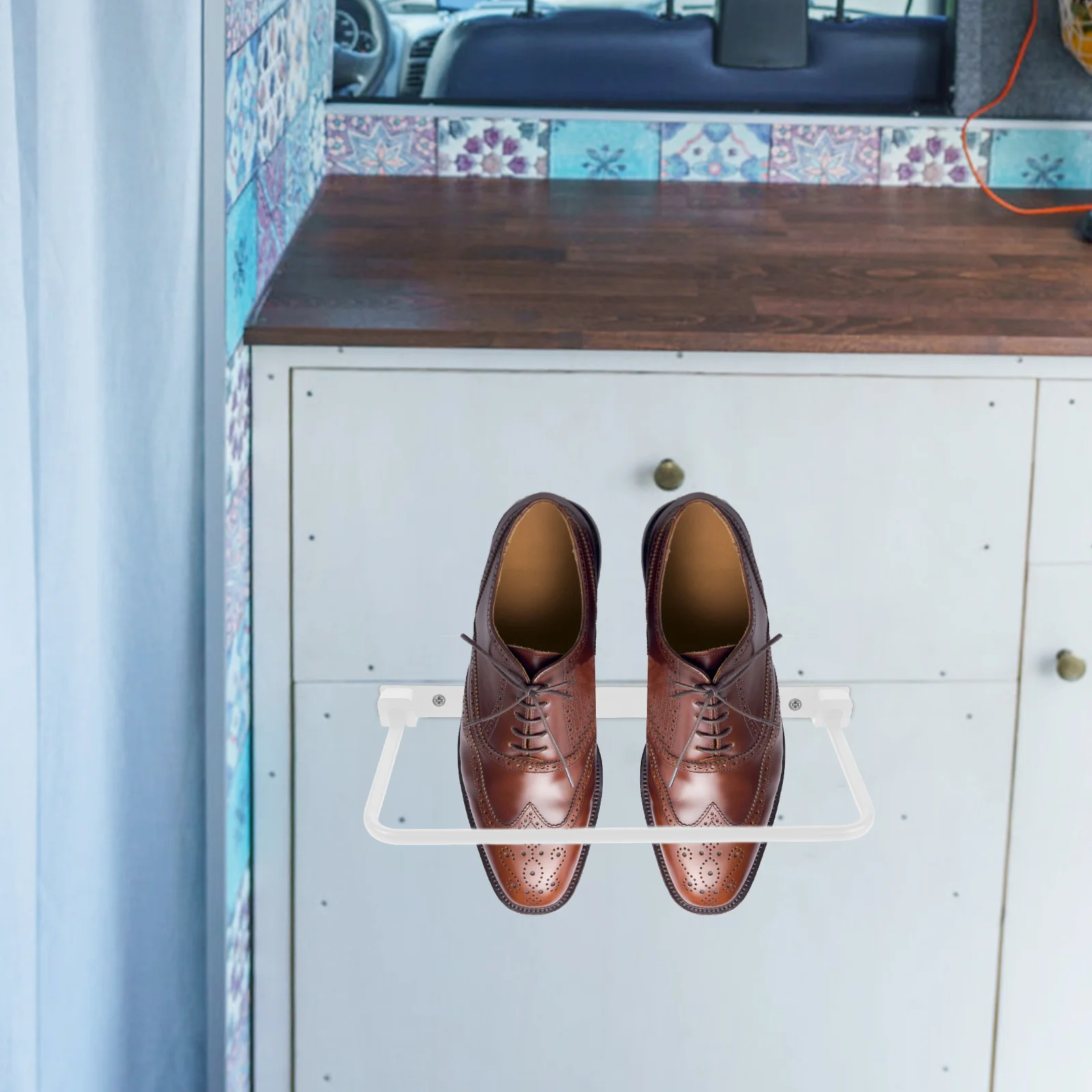 

Aluminum Foldable Rv Rack Space Saving Camper Van Organizer Compact Shoe Storage Solution For Small Spaces Portable Lightweight