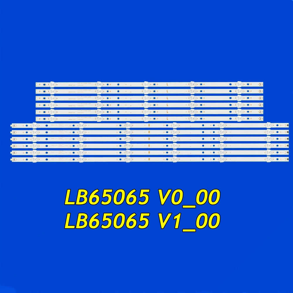 شريط إضاءة خلفية للتلفزيون LED لـ 65PUS6554 65PUS6504 65PUS6754 65PUS7304 4sw6518rku E4ST6519RKU _ _ _ LB65065 v000 v100