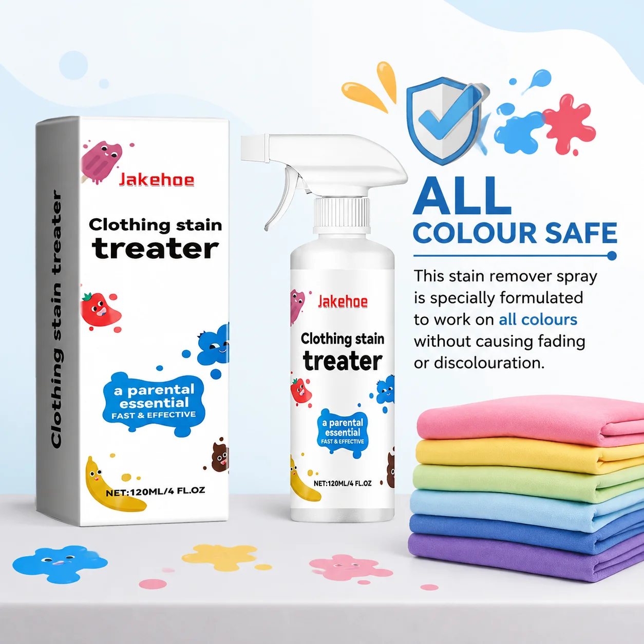 New all colour stain remover spray for cloth Cleaner for Cotton Linen Polyester Denim Blended Fabric Cotton Linen Polyester