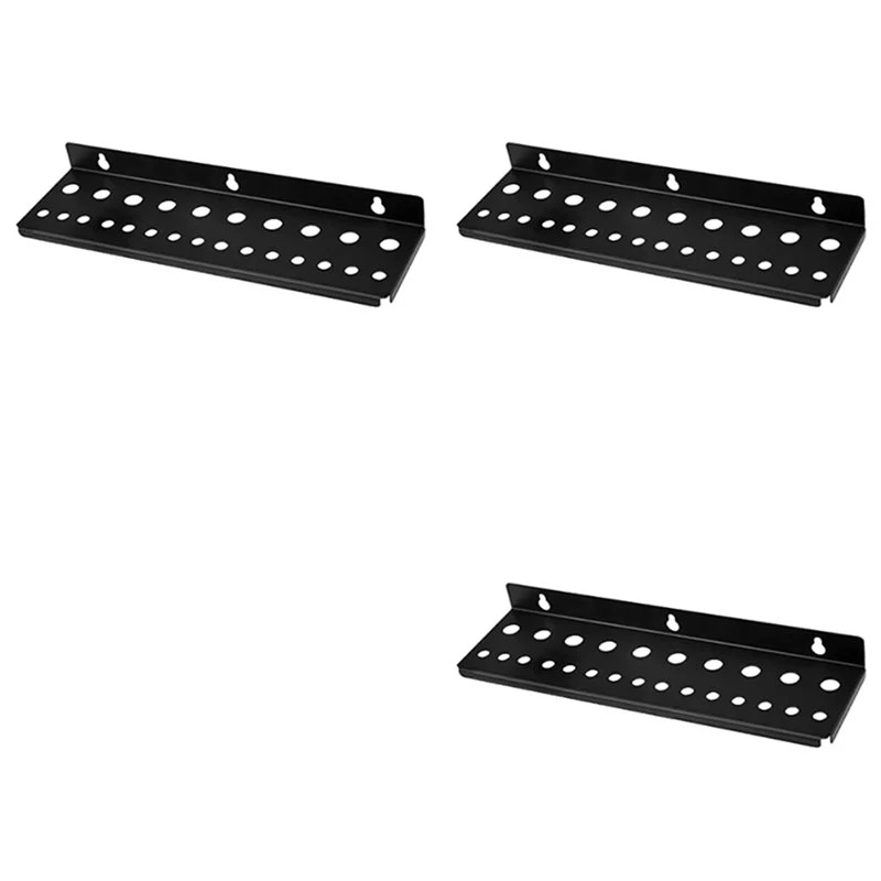 N10R-3X Screwdriver Organizer Wall Mount Hand Tool Holder Rail Rack Garage Workshop Hardware Tool Hanger