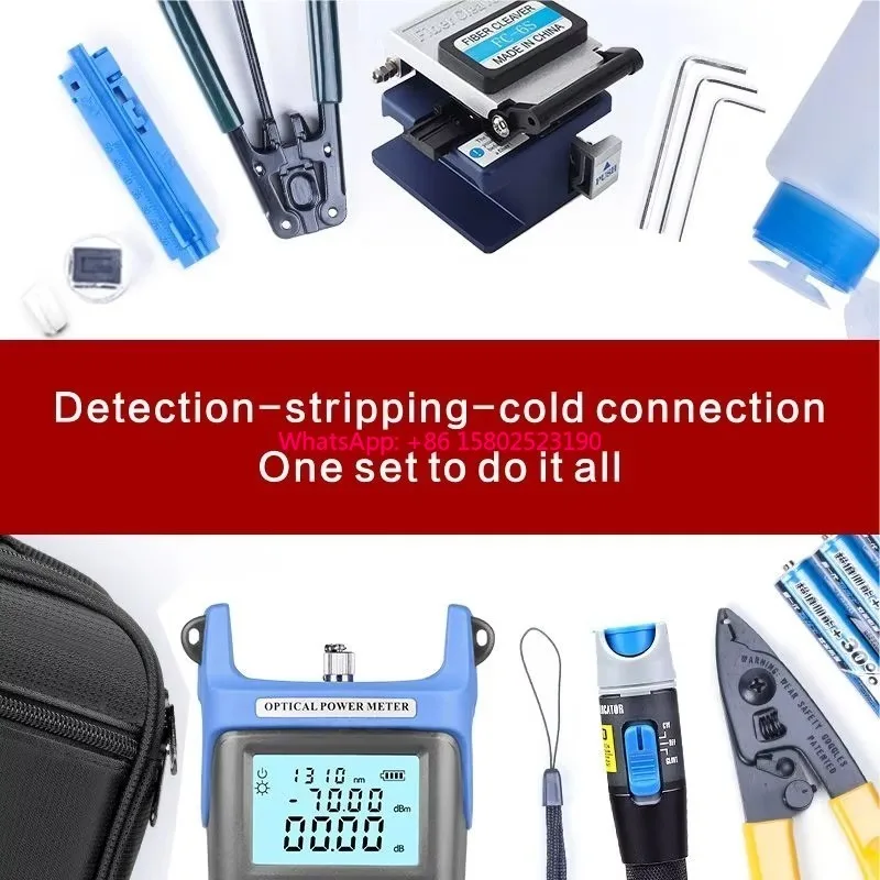 Optical FTTH Toolkit with Visual Fault Locator FTTH Stripper Fiber Cutter Basic Network Tools for Everyday Use