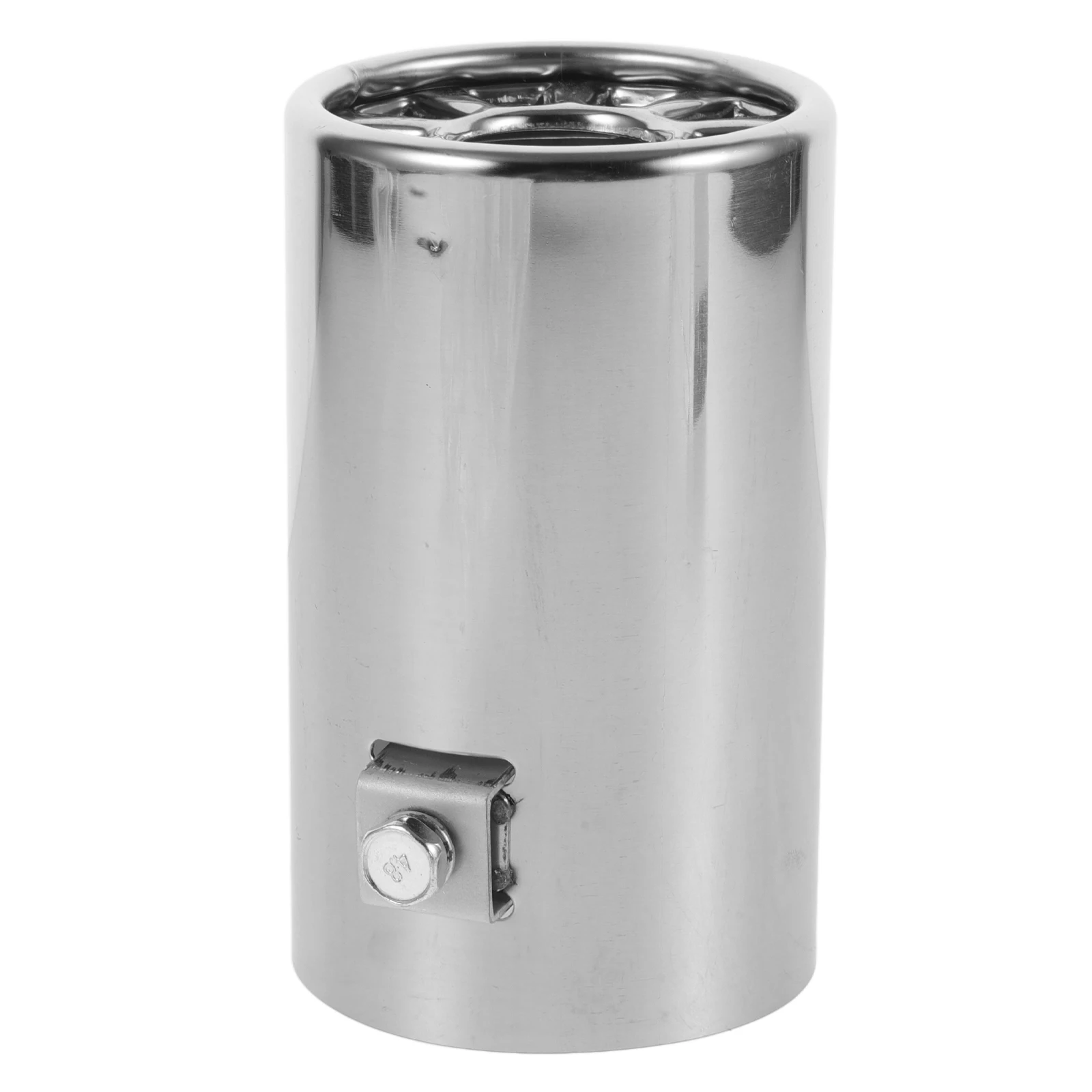 

Stainless Steel Exhaust Tip 63mm Single Tube Car Trucks Tailpipe Muffler Noise Reducer exhaust pipe enhancer automotive