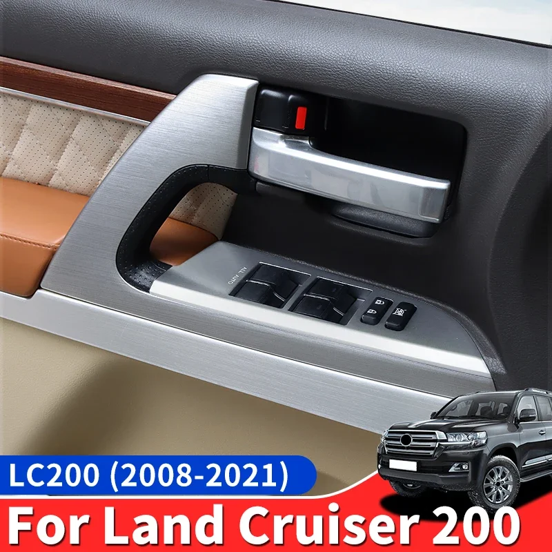 Door Handle/Button Panel，Toyota Land Cruiser 200 LC200 2008-2021 Upgrade Interior Modification Replacement Parts Accessories